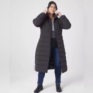 LB Prima Puffer Coat Black Maxi 14/16